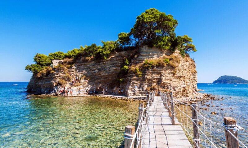 Agios Sostis – ostrůvek Cameo u ostrova Zakynthos