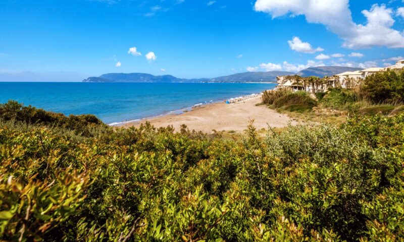 Pláž Kalamaki na ostrově Zakynthos